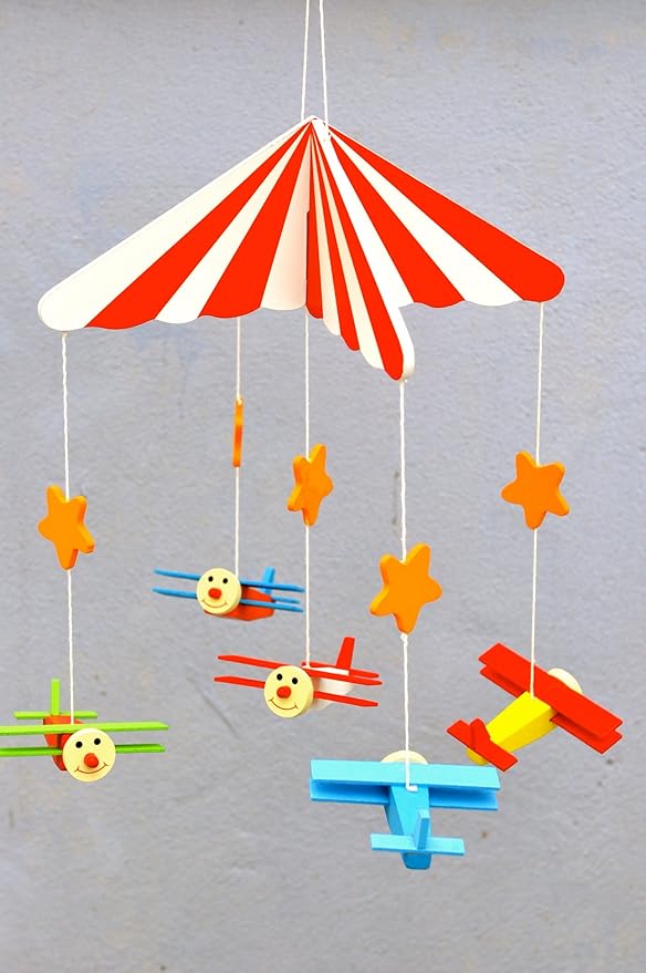 Airplane Wooden Ceiling Mobile Everything Else