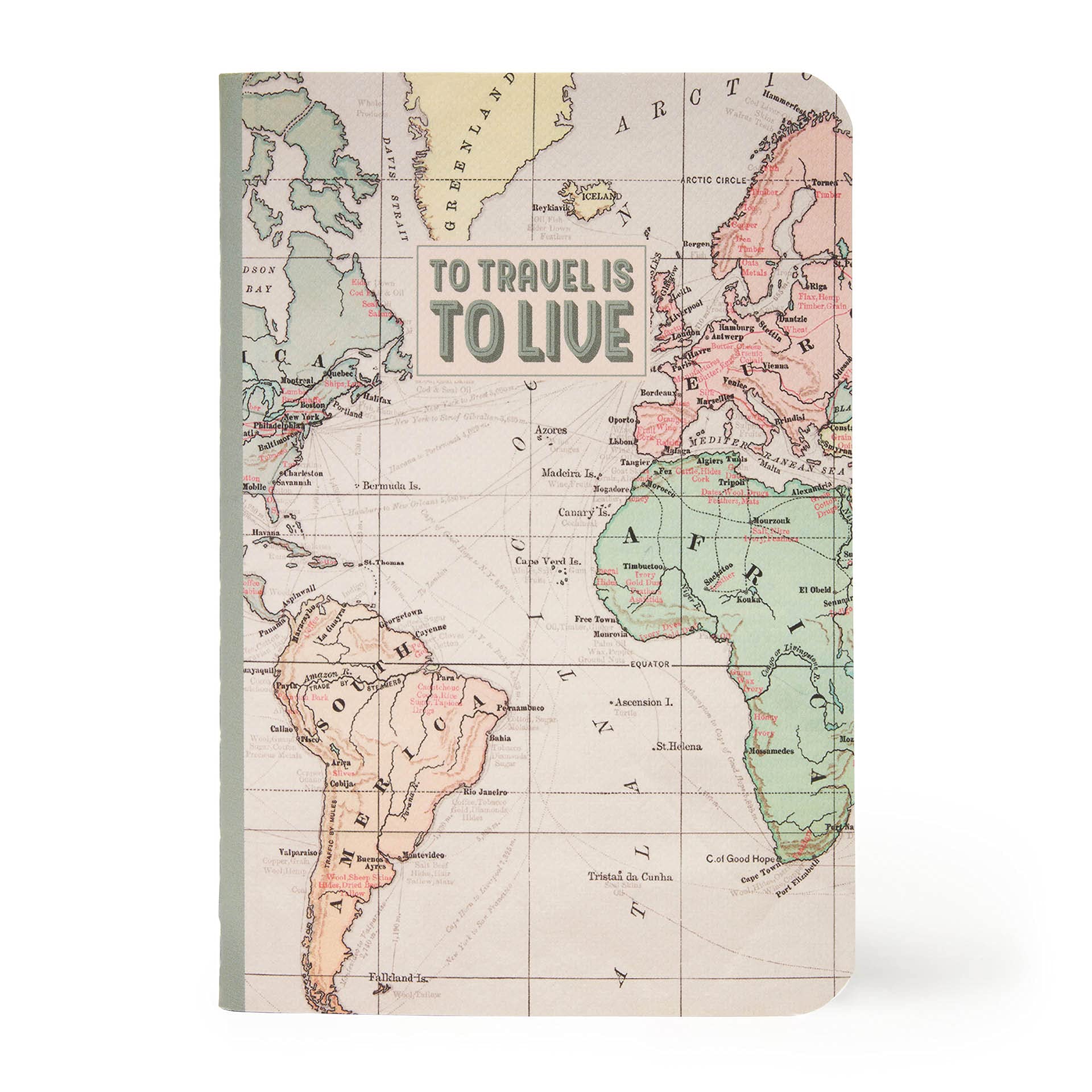 Legami - Lined Notebook, A6 Sheet, Small, 9 x 13.5 cm, Travel Theme, FSC® Certified Paper (FSC-C154586), White Paper 100 g/m², Transparency Proof