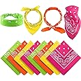 Blulu 12 Pack Unisex Paisley Bandanas Bulk Cowboy Bandanas Head Wrap Scarf Wristband for Men Women Bachelorette Party
