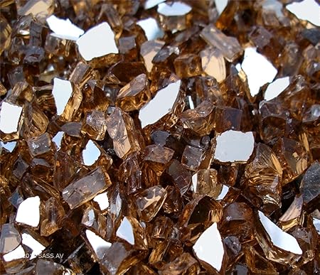 Amazon Com Fireglass Fireplace Fire Pit Glass 1 4 Copper