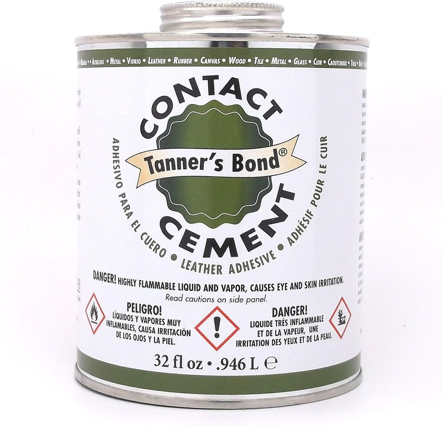 Tanners Bond Craftsman Contact Cement 1 Quart (.946 L