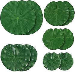 AIQINHU Artificial Lily Pads for Pond, 10 Pcs 5