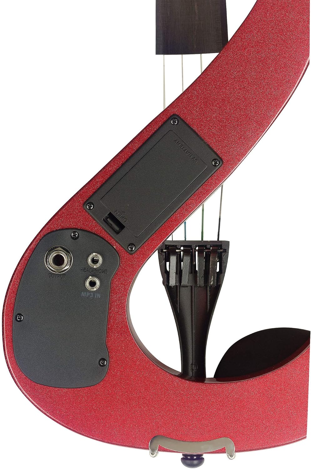 Stagg EVN 4/4 MRD Electric Violin Outfit - Metallic Red - Image 4