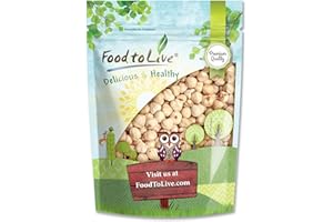 Blanched Hazelnuts, 8 Ounces – Raw Whole Filberts, No Skin, Unsalted, Unroasted Nuts, Vegan Snack, Kosher, Bulk. Keto. Good S