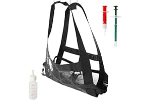 BKHdesign Calf Sling - Large 23 x 17 inches (60 x 45 cm) Black Sling for Weighing and Lifting Small Animals - Hanging Weight 