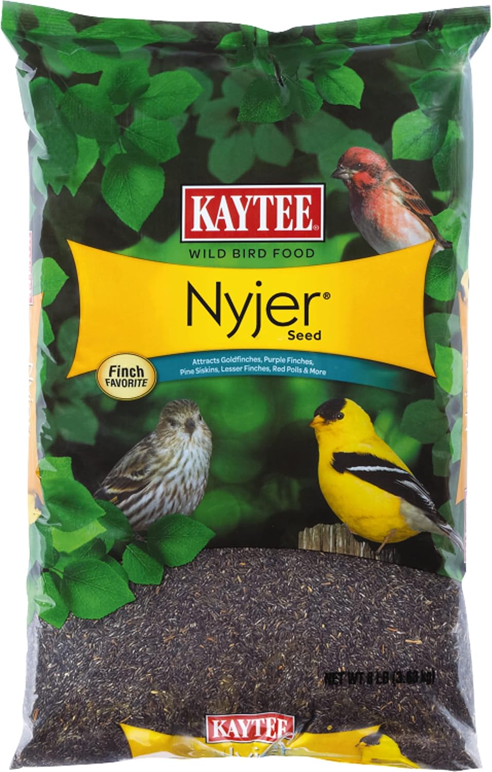 Backyard Birding & Wildlife - Kaytee Nyjer Wild Bird Food Seed, 8 Pound