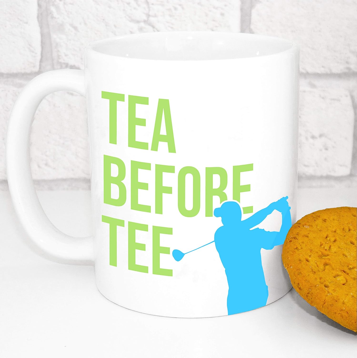 Golf Mug Tea Before Tee Funny Golf Gift Amazon.co.uk Kitchen & Home