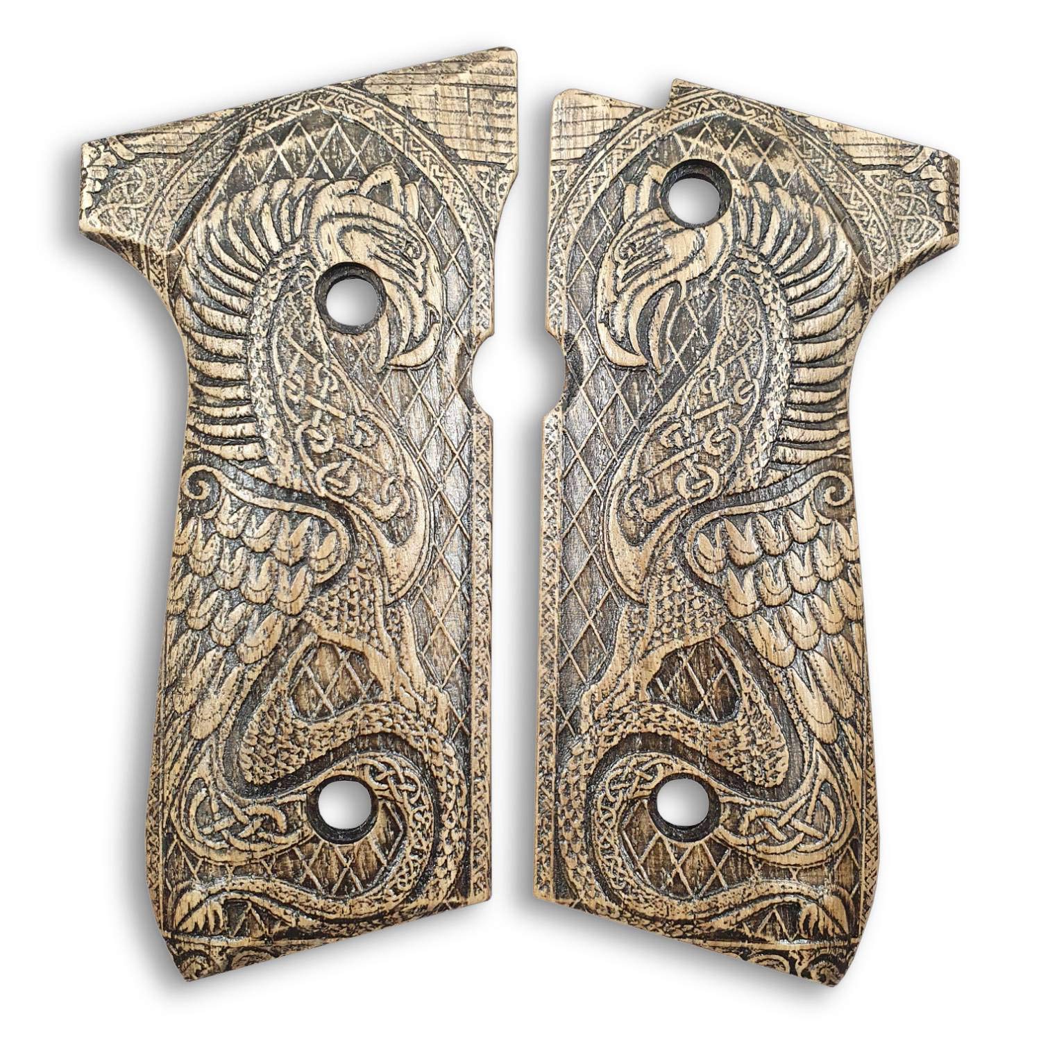 Beretta 92, 92A1, 92G, 92FS, 96, 96A1, M9, M9A1 Wood Grips