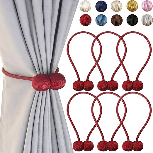 Amazon Com Delisix 6 Pcs Magnetic Curtain Tieback 16 Inch