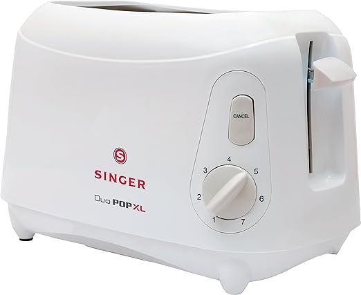 Singer Duo POP XL Toaster 900 Watts, White