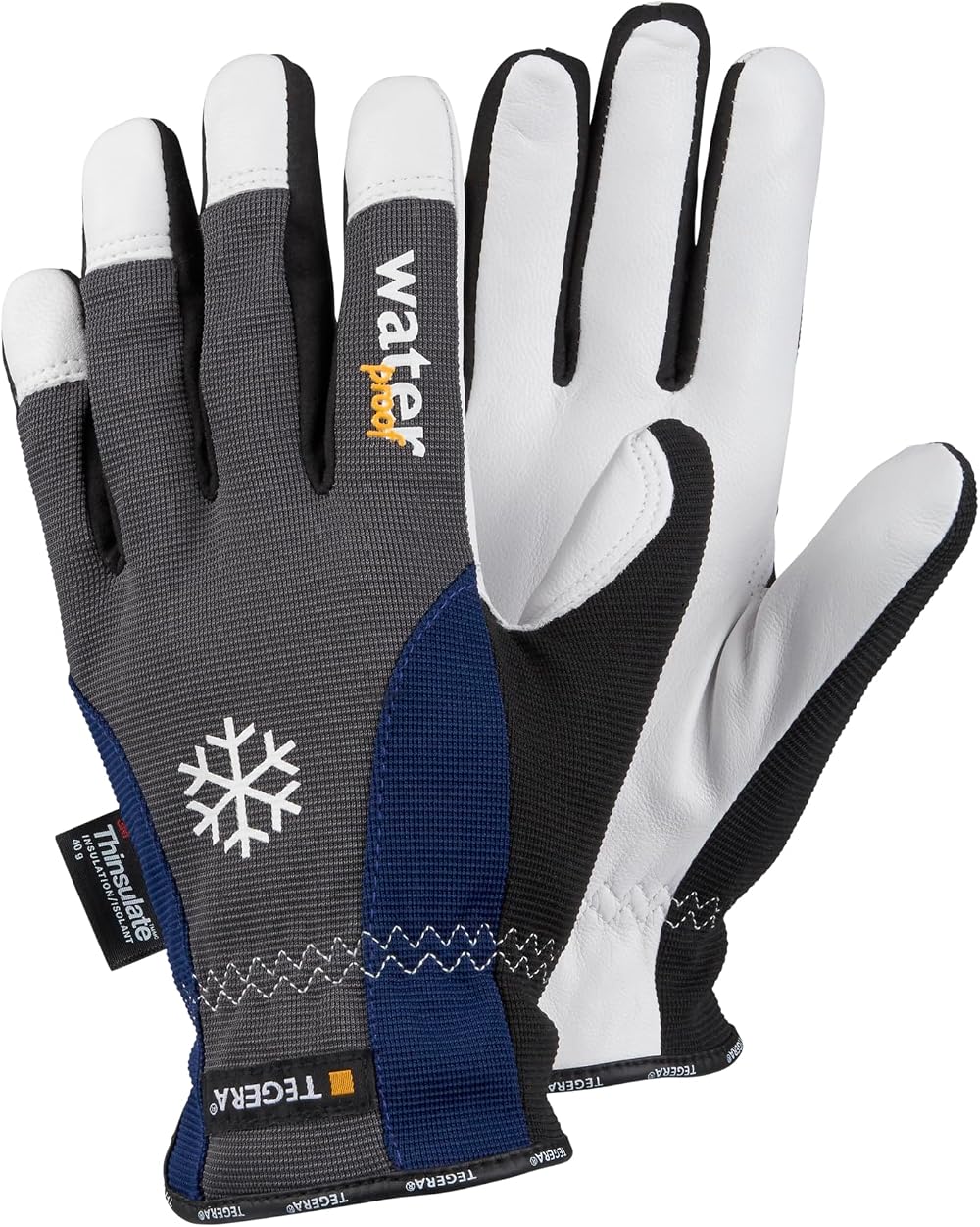 Ejendals Tegera 295 Waterproof Thermal Work Gloves - Leather, Grip, Winter