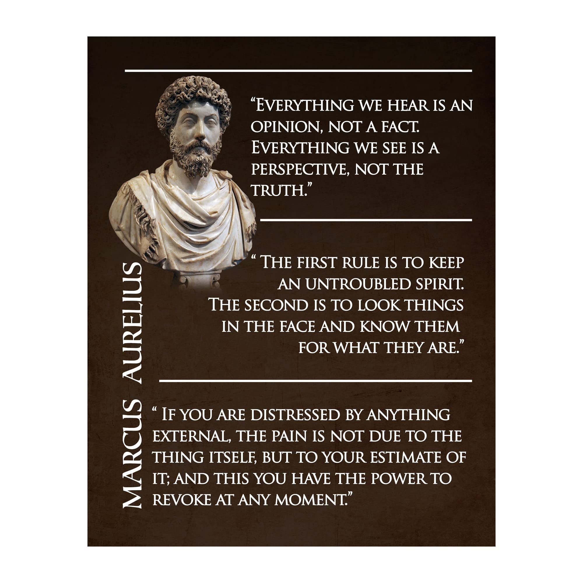 Photo 1 of "Untroubled Spirit" Motivational Wall Art Print - 11x14" Perfect Inspirational Wall Art, Adorn your home, Educational Institutes, and Community Spaces with these Philosophical Quotes Prints, Unframed