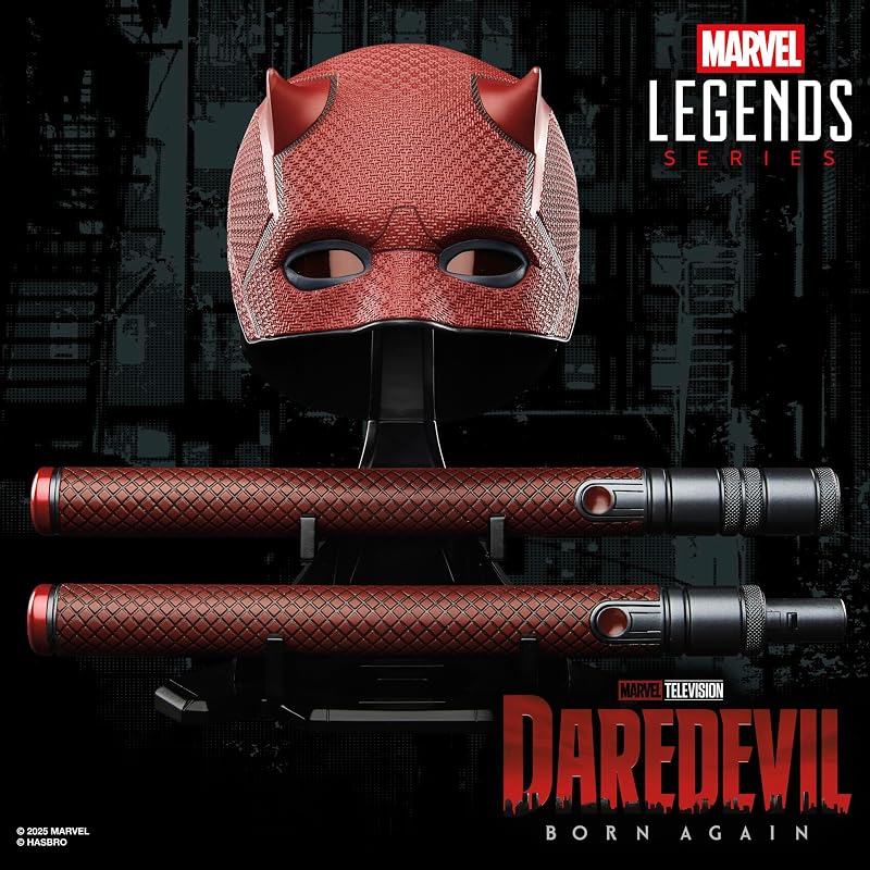 Hasbro Marvel Legends Series, maschera e manganello premium per roleplay ispirati alla serie "Daredevil: Rinascita" — foto 4 di 7