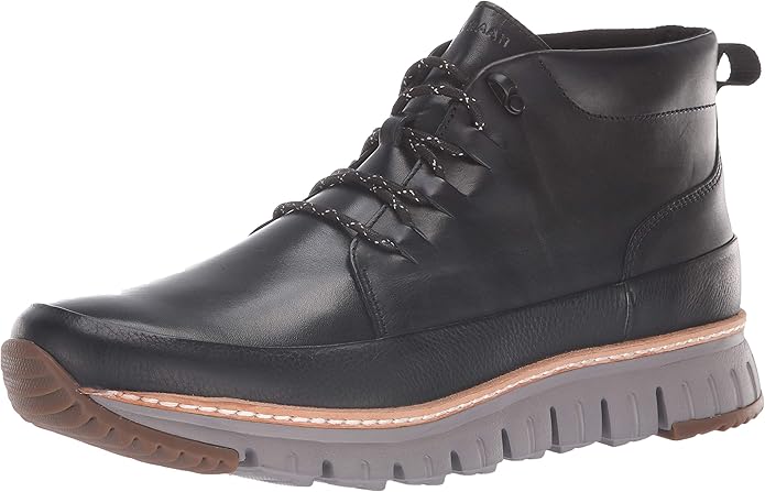 cole haan black chukka boots