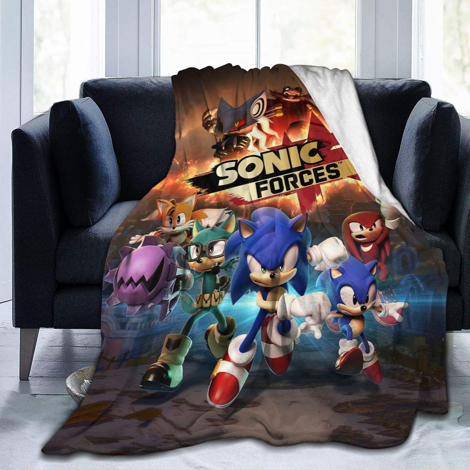 Sonic Sonic Blanket Super Soft And Warm Lighewieght Flannel Bedding Article Throws Blankets For Bed Couch Childrens Bedroom In Winnter 40 X 60 Inch Bed Blankets Toys Games Kiririgardenhotel Com