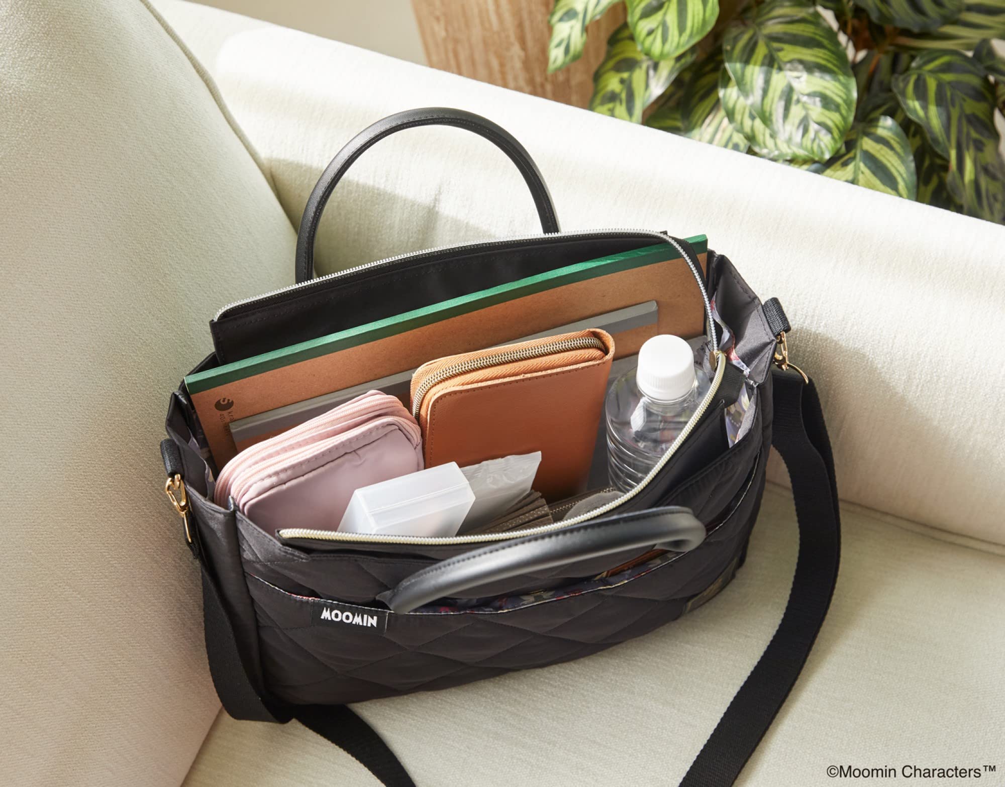 【ムーミン ムック本 付録】超軽量 2WAYキルティングショルダーバッグ