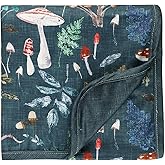 Baby Swaddle Blanket, Jersey Knitted Receiving Blanket for Boys and Girls, Soft Stretchy Double Layer Nursery Blankets, Mushroom