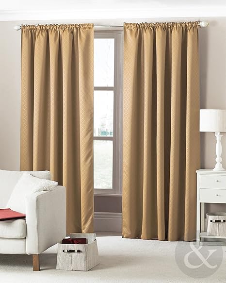 Clearance Blackout Curtain 66 X 72 Cream Pencil Pleat Lined