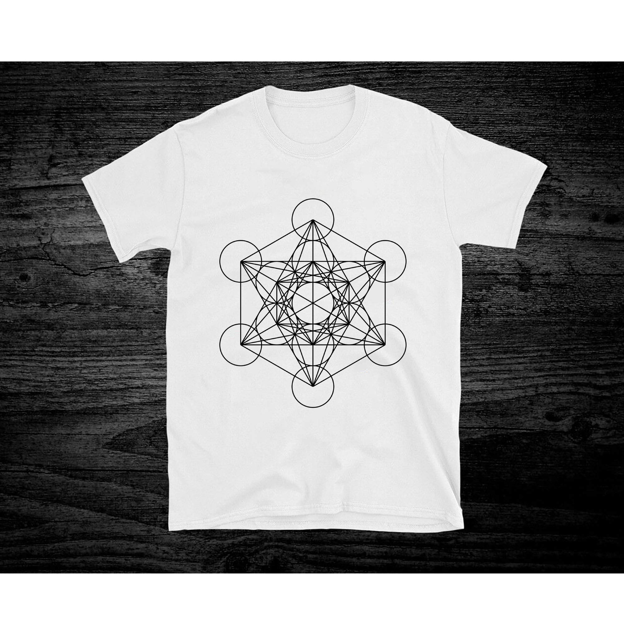 Metatron S Cube Sacred Geometry T Shirt For Unisex Pilihax