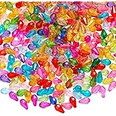 LEGENTLISUR 480-500Pcs Teardrop Crystal Beads for Jewelry Making Bulk Transparent Acrylic Faceted Beads for Bracelets Necklace Earring DIY Craft