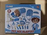Sanlebi Doctors Set for Kids Vet Kit with Plush Dog Blue 25Pcs view 8