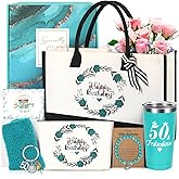 MACEVIA 50th Birthday Gifts for Her, 50 Year Old Birthday Gifts For Women, Fabulous 50th Birthday Gifts for Women, Unique Happy 50th Birthday Gifts Ideas for Mom Wife Daughter Sister Coworker Bestie