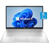 HP 17t Laptop, 17.3'' HD+ Touchscreen, Intel Core i7-1165G7 Processor, 64GB DDR4 RAM, 2TB PCIe SSD, Backlit Keyboard, HDMI, Windows 11 Home, Silver