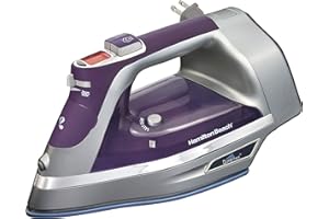 Hamilton Beach 19902R Durathon Digital Iron with Retractable Cord, Purple & Grey
