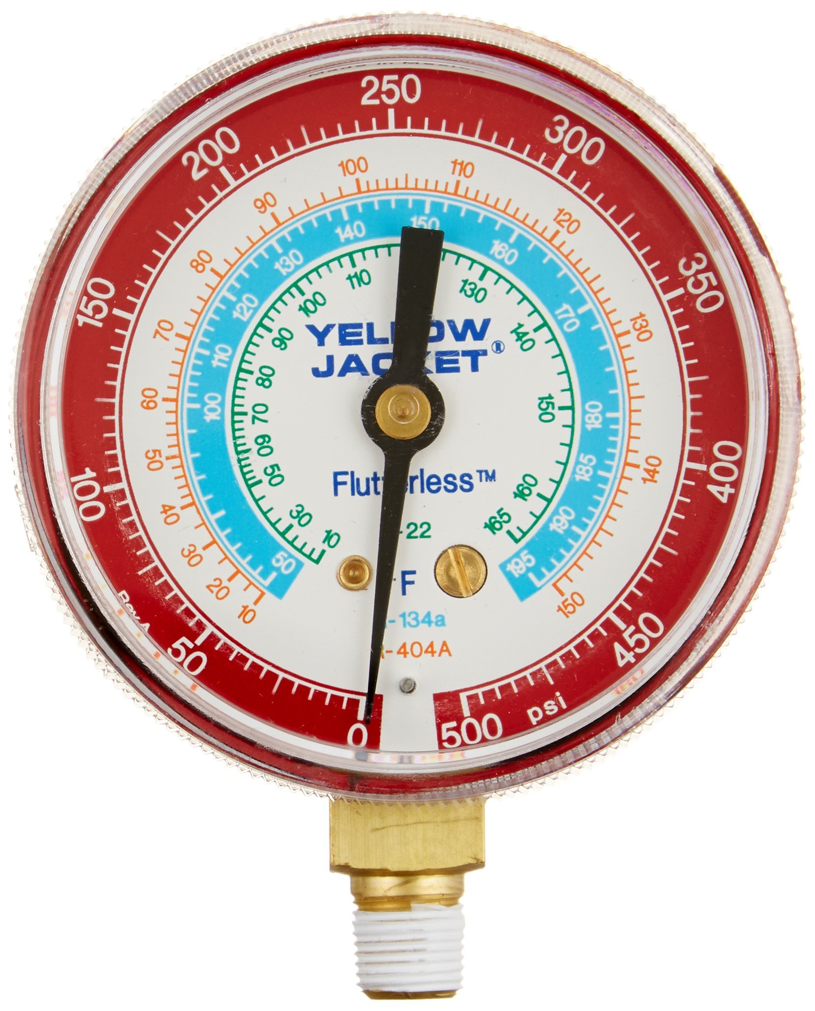 Yellow Jacket 49015 2-1/2" Gauge (Degrees F), Red