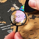 Atlas & Green World Map Scratchable Poster A3 + UK Map Gift Kit view 3