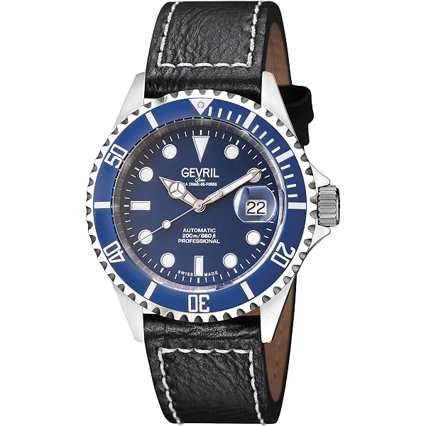 Amazon.com: Gevril Wall Street Men's Swiss Made Automatic 200