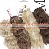 AliLeader 20 Inch Clip In Hair Extensions Brown with Honey Highlights 4Pcs view 4