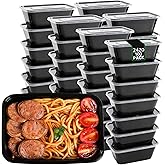 100pc 24 oz square meal prep containers with lids ,disposable to go food containers,Plastic take out food containers With Lid, Reusable food storage containers ，Microwave Freezer Dishwasher Safe