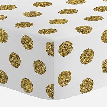 gold dot crib sheet