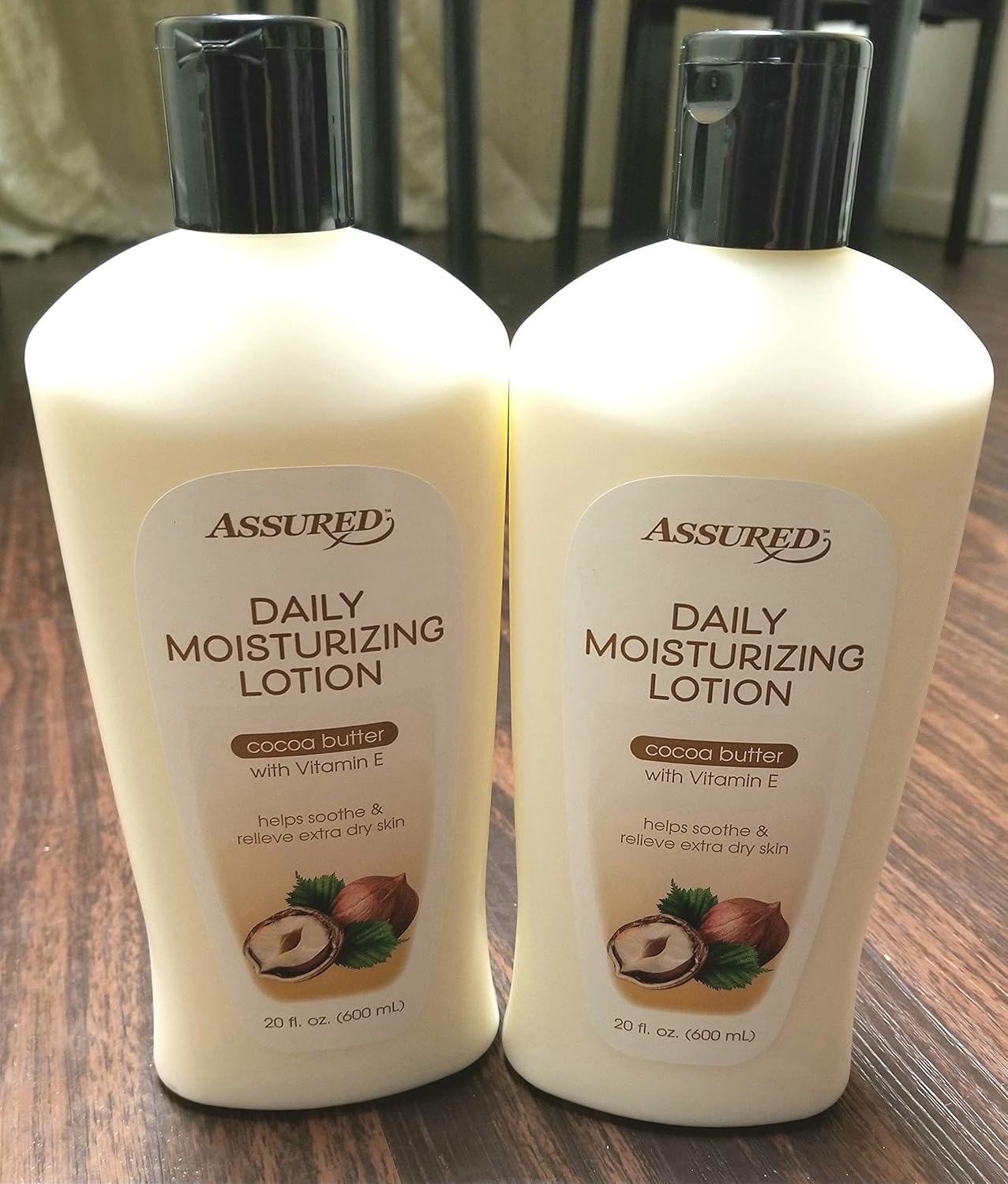 Amazon Com 2 Pack Assured Daily Moisturizing Lotion With Cocoa Butter 20 Fl Oz Beauty