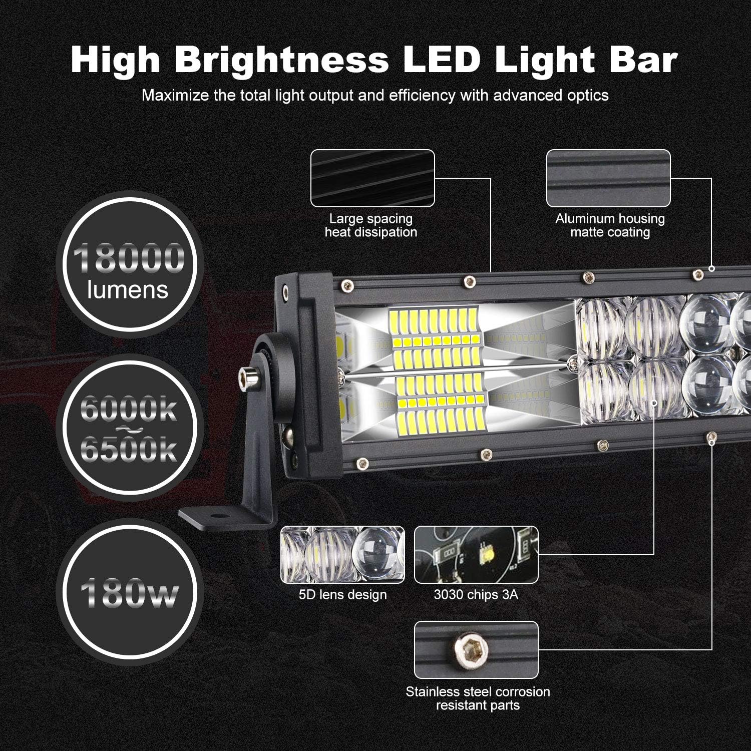 TERRAIN VISION LED Light Bar 32 Inch Curved Led Bar Off Road Light W/ 2pcs 4in 60W LED Pods Fog Lights with Wiring Harness Kit for Jeep Trucks Polaris ATV UTV Boat Light Bars: Automotive