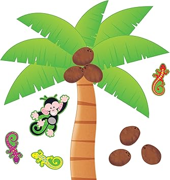 Amazon Com Palm Tree Bulletin Board Set Themed Classroom