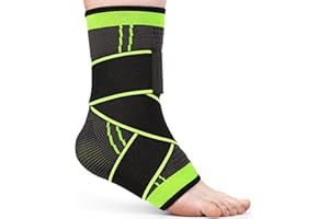 Mata1 - Ankle Brace for Plantar Fasciitis, Sprain, Achilles & Tendonitis, Foot Wrap for Men & Women by Mata1-Green
