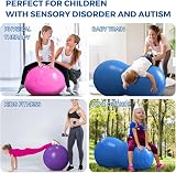 DASKING Peanut Ball for Kids Therapy 90x45cm Anti Burst Exercise Ball with Pump view 4