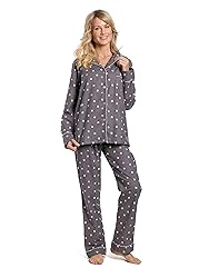 Noble Mount Women's Cotton Flannel Pajama Set