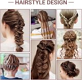 Hanyousheng 1000 Pcs Hair Elastics Black with 2 Tools Braiding Remover Hook view 7
