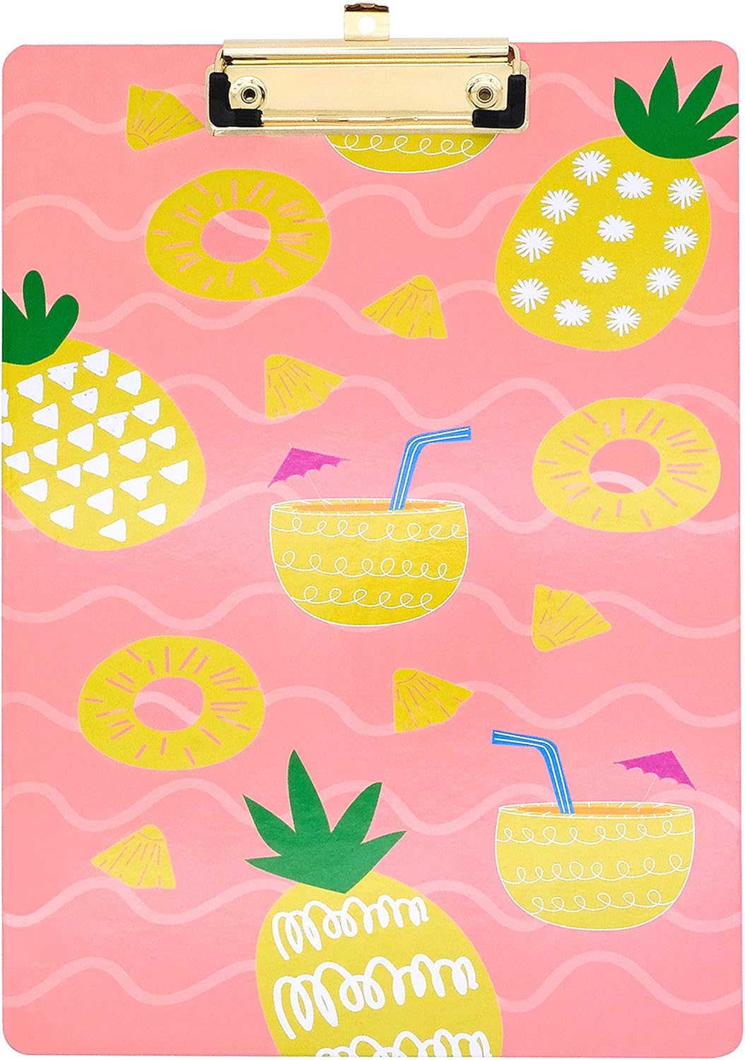 Cute Clipboard 9 x 12.5 Inches Decorative Clipboard for School, Office, Nurse