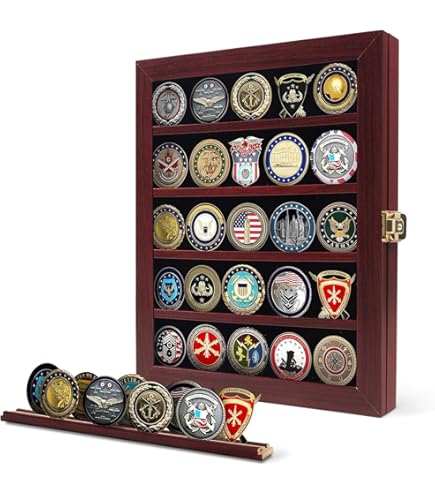 専用チャレンジコインセット Amazon.com: DisplayGifts Military Challenge Coin Display