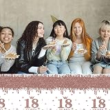 53Pcs RONGZUBAT Rose Gold 60th Birthday Party Tableware Set for 16 view 4