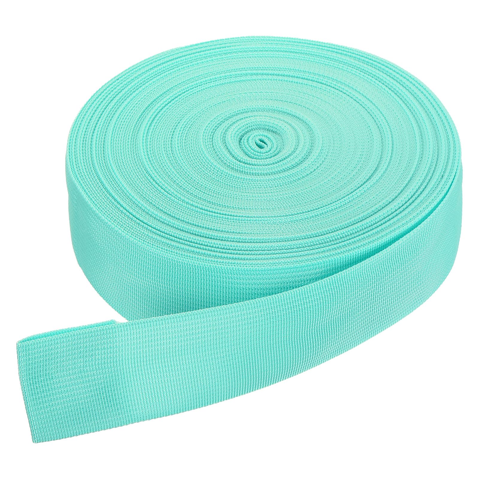 DMiotech 50 Yard x 2 Inch Width Nylon Webbing Strap Poly Flat Webbing Strapping for DIY Craft Backpack Strapping, Sewing, Outdoor Gear Repair, Light Bright Blue