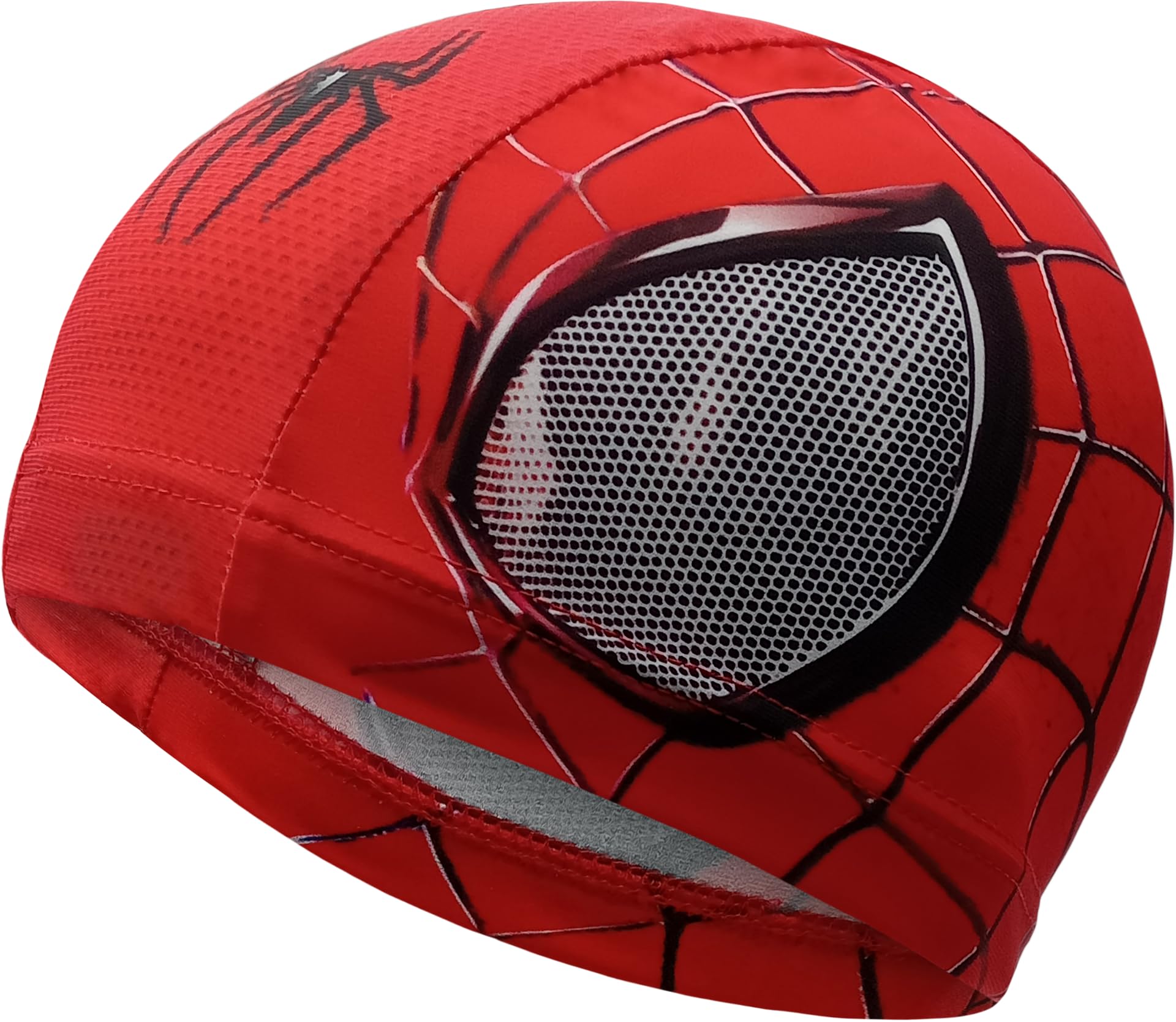 Red Spider Fabric Swimming Cap | Swim Cap | Pool Cap | Great comfort and fit | Art and Swimming (L (for children from 7 years old and adults))