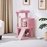 Yaheetech 91cm Cat Tree Tower with Double Condo Pink Cat Scratching Post view 8