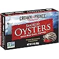 Crown Prince Natural Smoked Oysters with Red Chili Pepper, 3 Oz Cans (Pack Of 18)