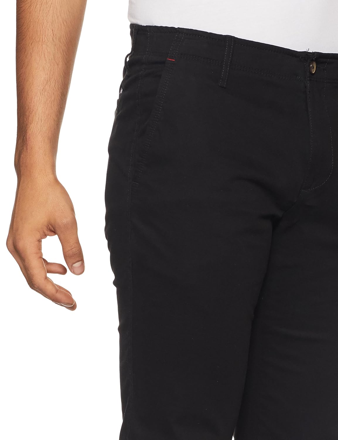 arrow sports men's straight fit casual trousers