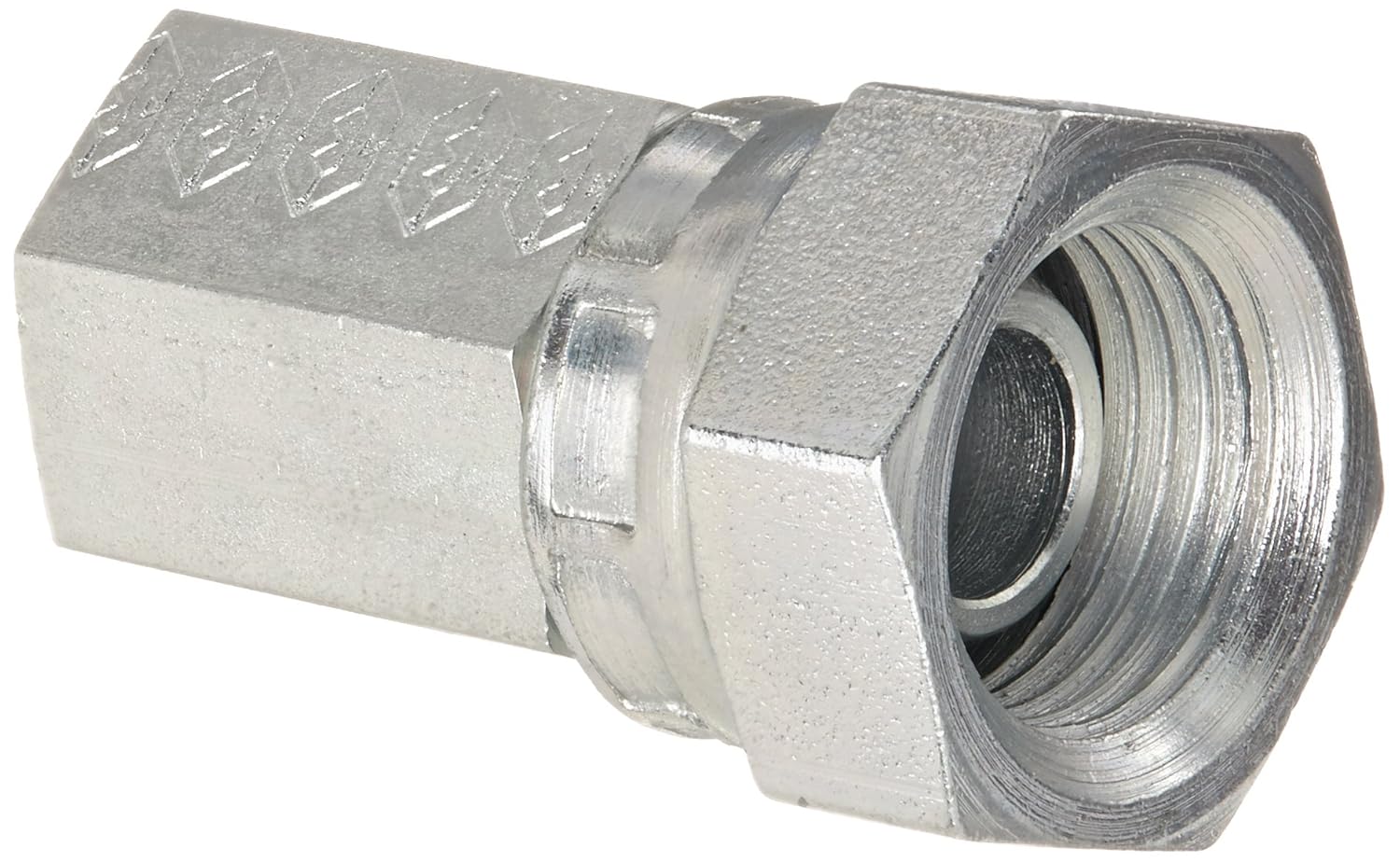 Eaton Weatherhead 9255X6X4 Carbon Steel Fitting, Swivel, Adapter, 3/8